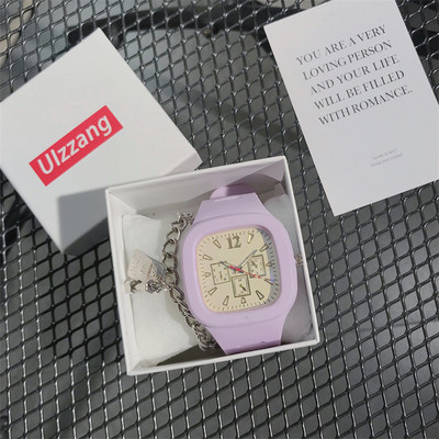 Γυναικείο τετράγωνο ρολόι νέο μοντέλο