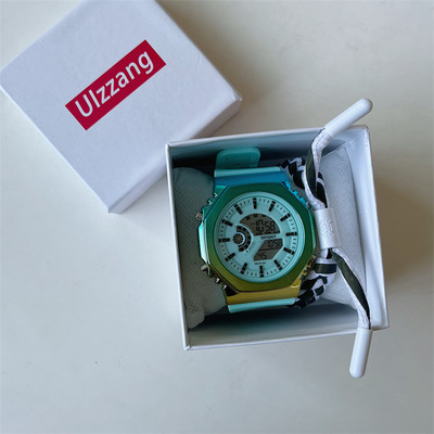 Γυναικείο αθλητικό ρολόι με στρογγυλό σχήμα και λουράκι σιλικόνης