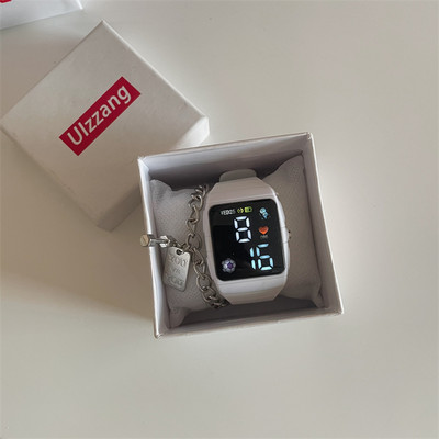 Μοντέρνο γυναικείο τετράγωνο ρολόι - πολλά χρώματα