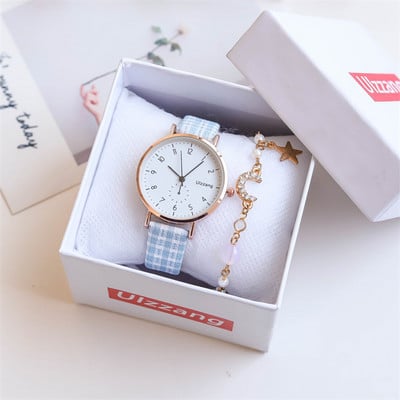 Γυναικείο ρολόι με καρό λουράκι