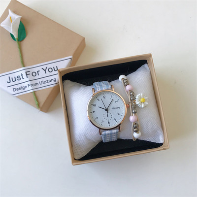 Κομψό γυναικείο ρολόι από οικολογικό δέρμα