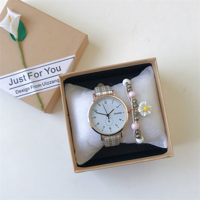 Κομψό γυναικείο ρολόι από οικολογικό δέρμα