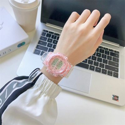 Naiste ümmargune käekell silikoonrihmaga