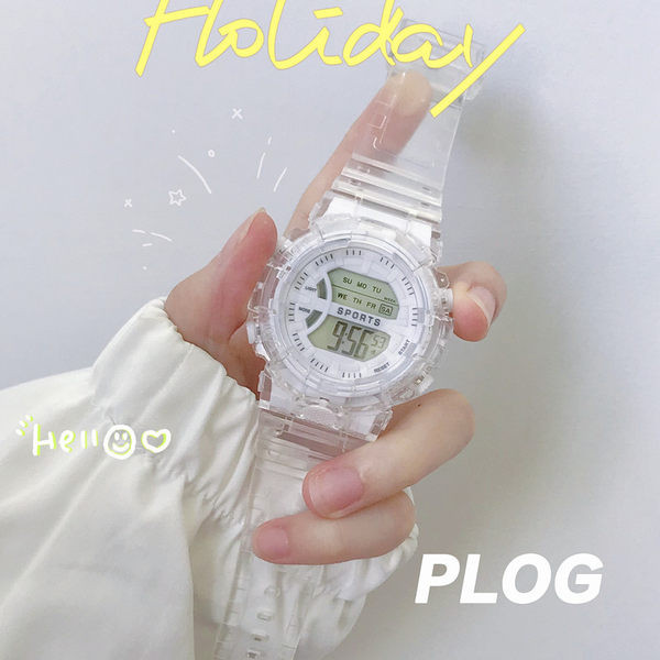 Naiste ümmargune käekell silikoonrihmaga