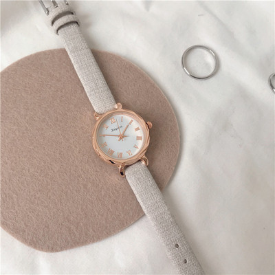 Γυναικείο casual ρολόι με λουράκι από έκο δέρμα