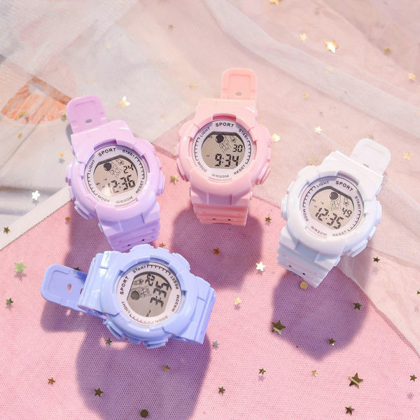 Vaikiškas elektroninis laikrodis mergaitėms