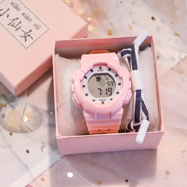 Vaikiškas elektroninis laikrodis mergaitėms