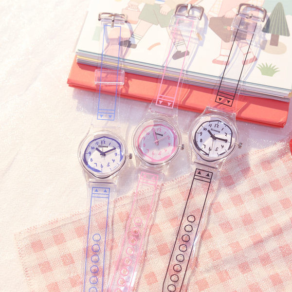 Bērnu pulkstenis ar apaļu formu un silikona siksniņu