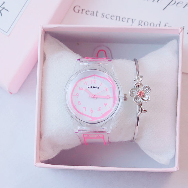 Bērnu pulkstenis ar apaļu formu un silikona siksniņu