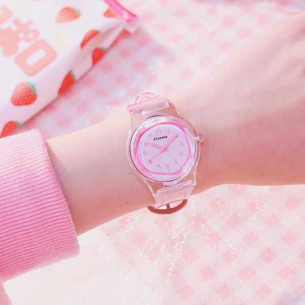 Bērnu pulkstenis ar apaļu formu un silikona siksniņu