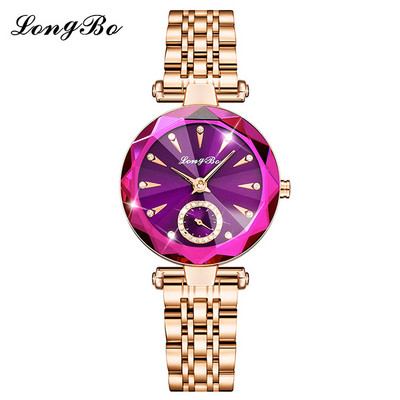 Μοντέρνο στρογγυλό ρολόι με πέτρες