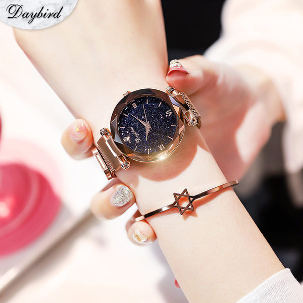 Γυναικείο ρολόι χρώματος με μεταλλικά λουράκια