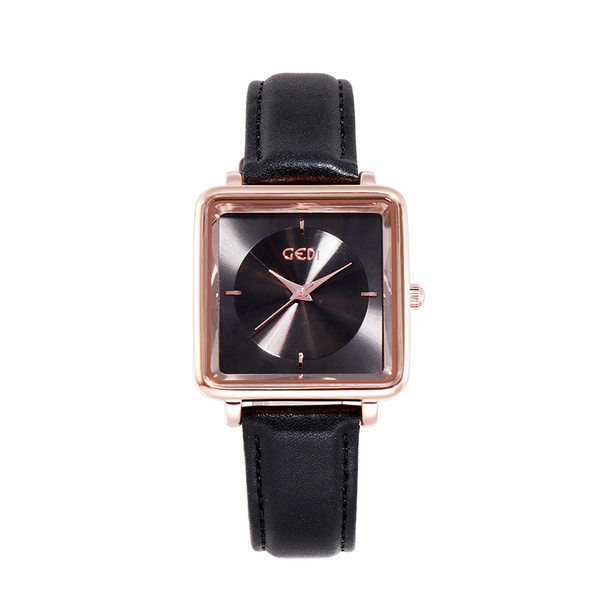 Naujas moteriško kvadratinio laikrodžio modelis – kelių spalvų