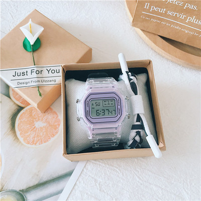 Γυναικείο ηλεκτρονικό ρολόι με φωτιζόμενο καντράν