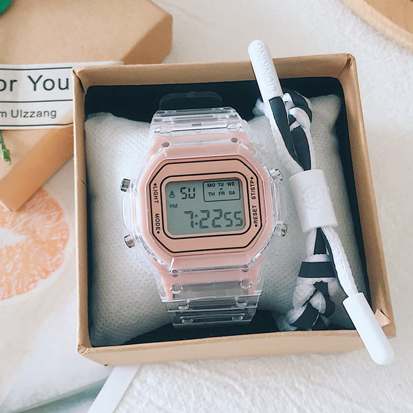 Γυναικείο ηλεκτρονικό ρολόι με φωτιζόμενο καντράν