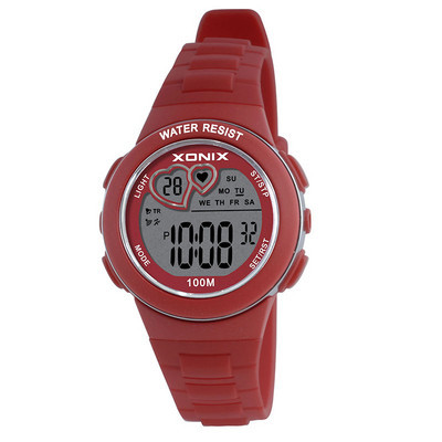 Vaikiškas elektroninis laikrodis su užrašu ir silikonine apyranke