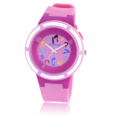 Silikoonrihmadega veekindel käekell lastele