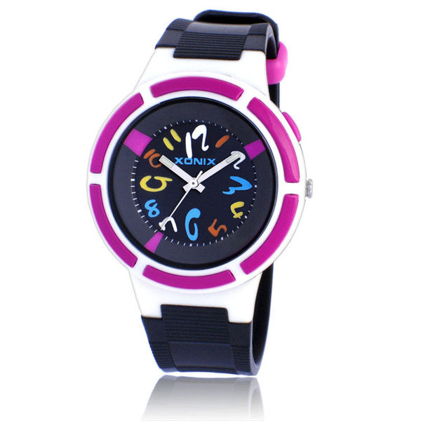 Silikoonrihmadega veekindel käekell lastele