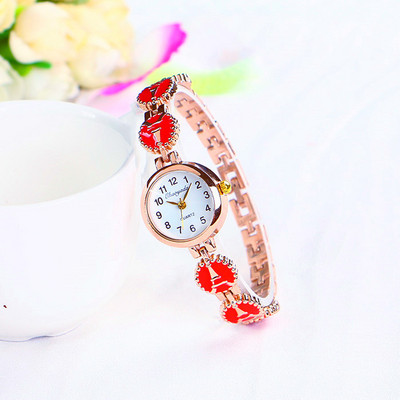 Γυναικείο ρολόι με στρογγυλό σχήμα - χρυσό χρώμα