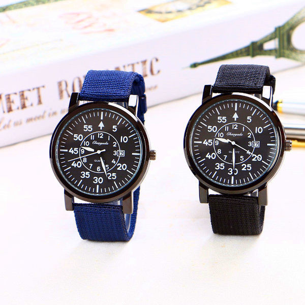 Muški kvarcni sat s tekstilnim remenom
