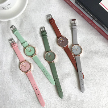 Дамски цветен часовник в комплект с гривна