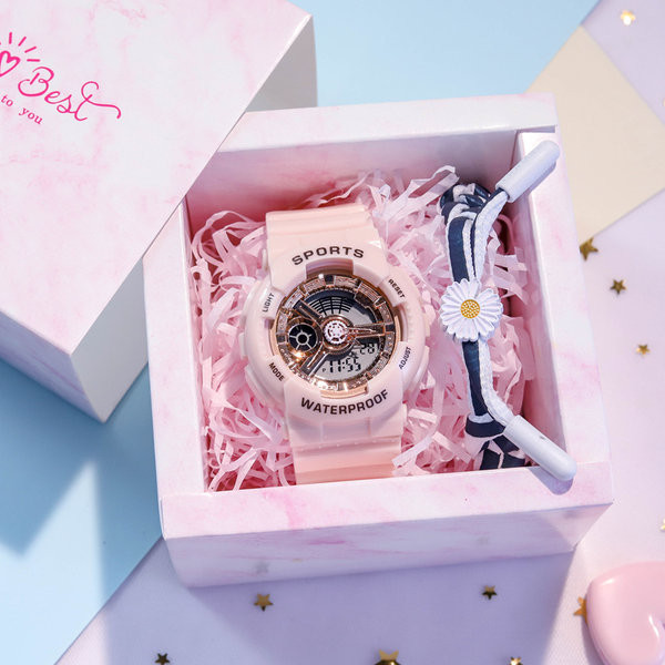 Γυναικείο ηλεκτρονικό ρολόι με στρογγυλό σχήμα