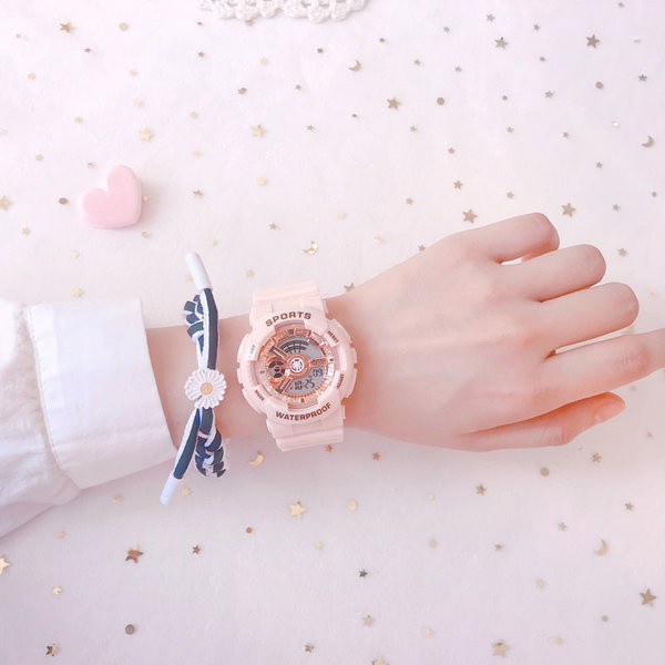 Γυναικείο ηλεκτρονικό ρολόι με στρογγυλό σχήμα