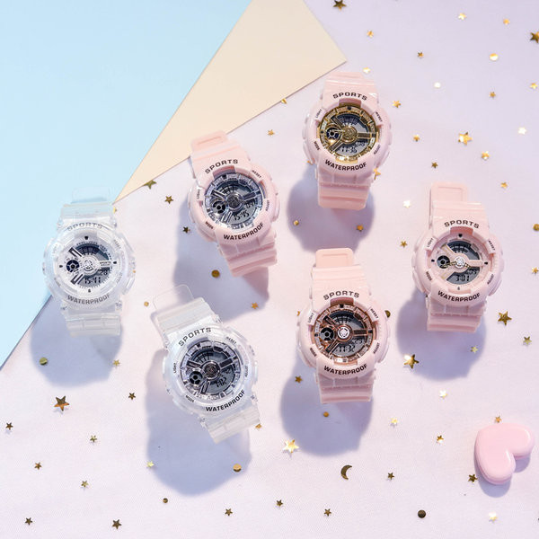 Γυναικείο ηλεκτρονικό ρολόι με στρογγυλό σχήμα