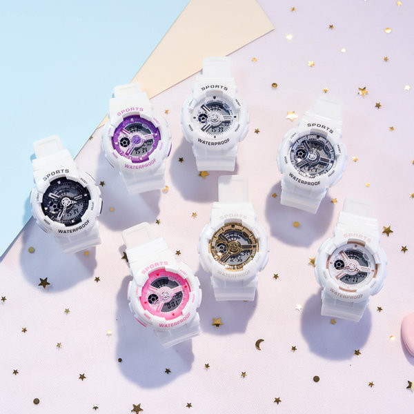 Γυναικείο ηλεκτρονικό ρολόι με στρογγυλό σχήμα