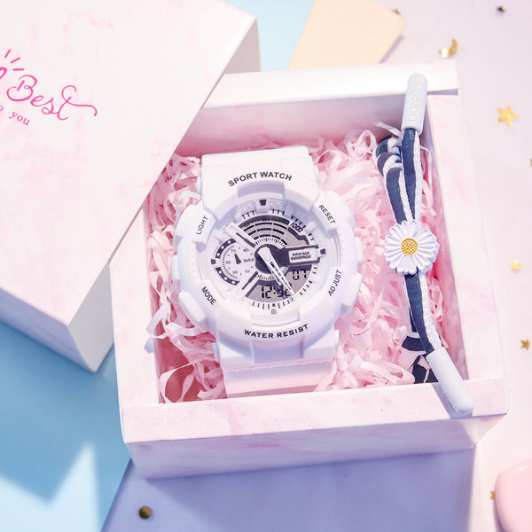 Αθλητικό-καθημερινό ρολόι με λουράκια σιλικόνης