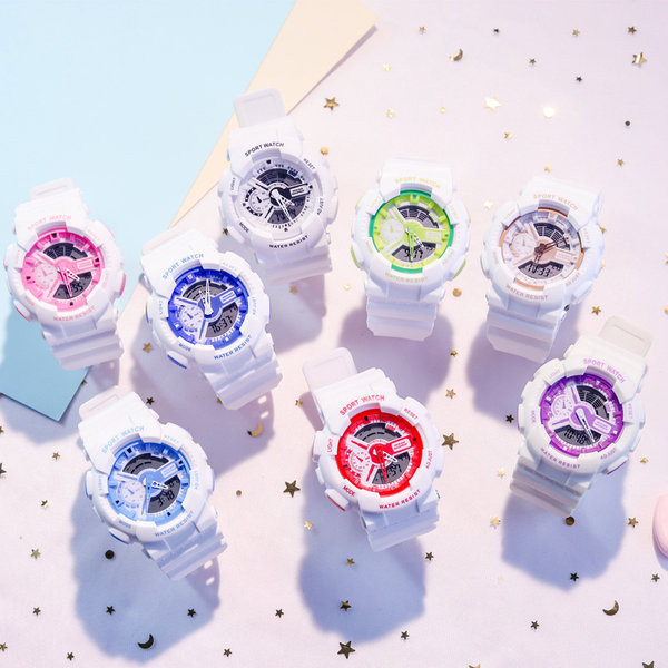 Αθλητικό-καθημερινό ρολόι με λουράκια σιλικόνης