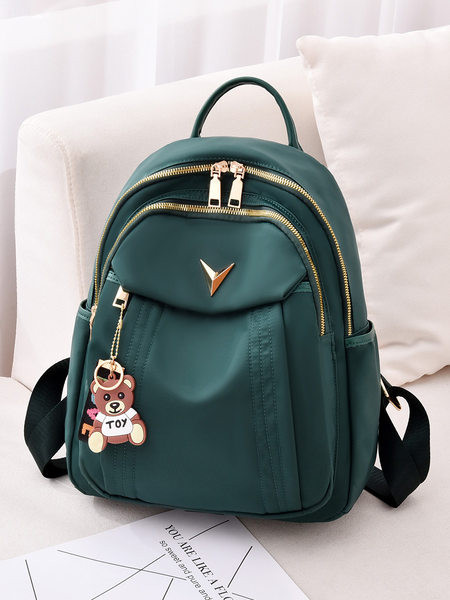 Γυναικείο υφασμάτινο σακίδιο πλάτης σε πολλά χρώματα με φερμουάρ