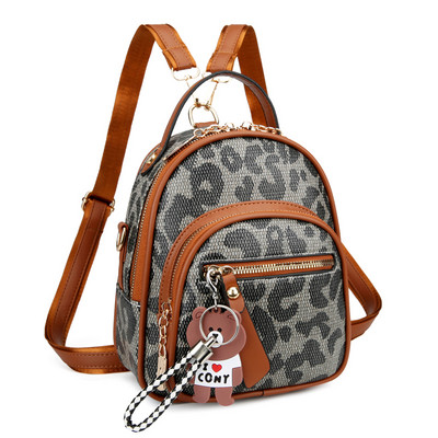 Νέο μοντέλο γυναικείο σακίδιο πλάτης με animal print - δύο μεγέθη