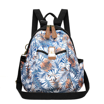 Igapäevane värviline lillemotiividega seljakott