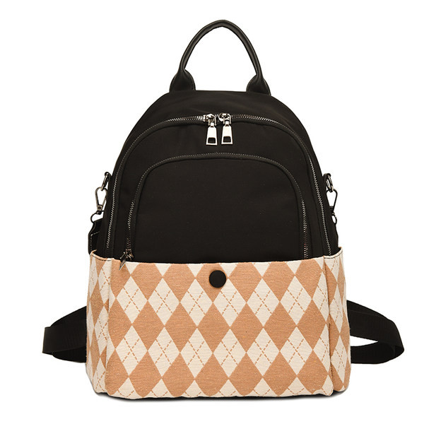 Ženski karirani ruksak s dugom ručkom
