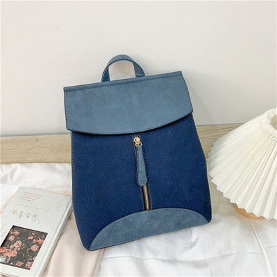 Γυναικείο ρετρό τετράγωνο σακίδιο από οικολογικό δέρμα