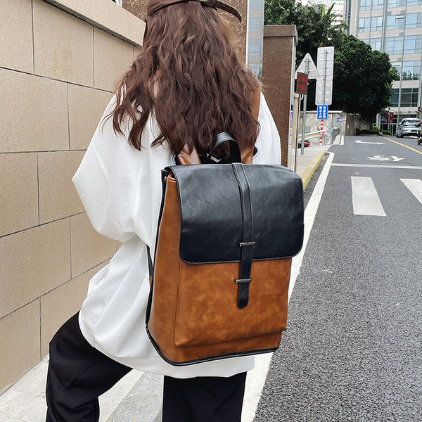 Naiste retro kunstnahast seljakott