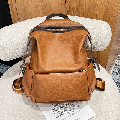 Μεγάλο γυναικείο σακίδιο πλάτης από οικολογικό δέρμα