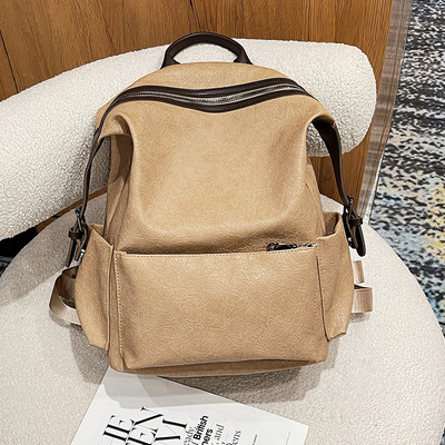 Μεγάλο γυναικείο σακίδιο πλάτης από οικολογικό δέρμα