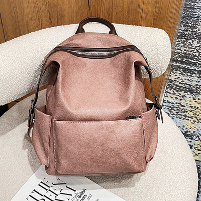 Μεγάλο γυναικείο σακίδιο πλάτης από οικολογικό δέρμα