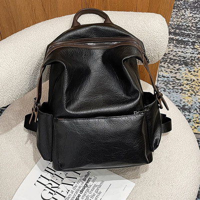 Μεγάλο γυναικείο σακίδιο πλάτης από οικολογικό δέρμα