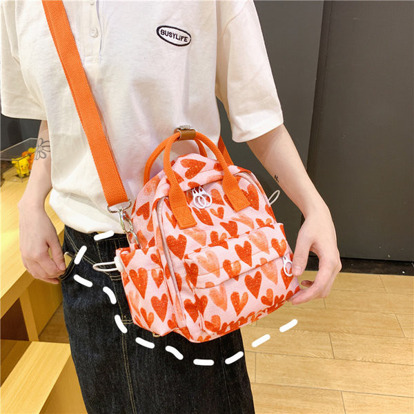 Γυναικείο σακίδιο πλάτης σε χρώμα με φερμουάρ