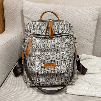 Νέο μοντέλο γυναικείο σακίδιο πλάτης με τσέπη και φερμουάρ