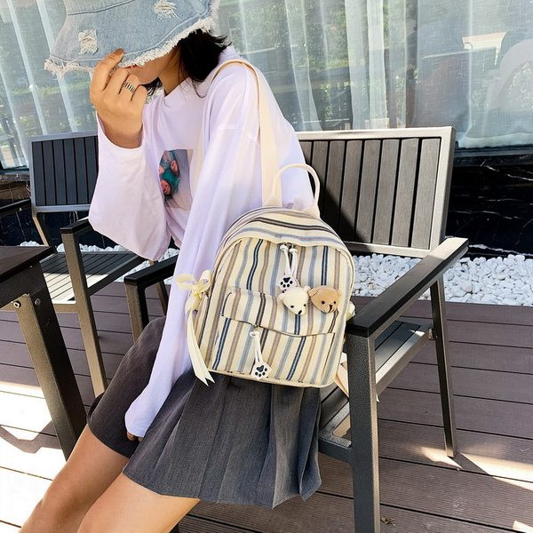 Prugasti ženski ruksak