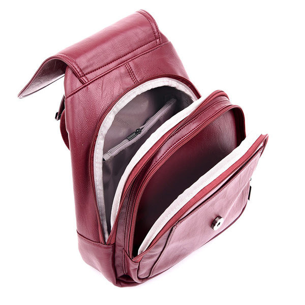 Naiste pehme metallist kinnitusega ökonahast seljakott