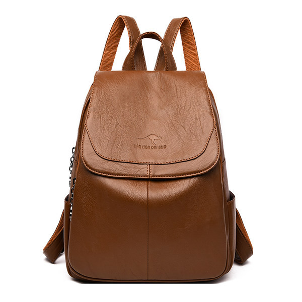 Naiste nahast lukuga seljakott