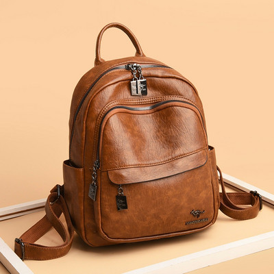 Naiste igapäevane metallist embleemiga seljakott