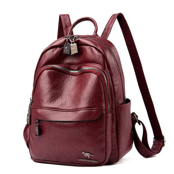 Naiste igapäevane metallist embleemiga seljakott