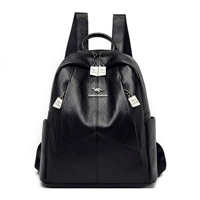 Uut mudelit naiste seljakott ökonahast lukuga ja metallist embleemiga