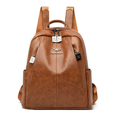 Uut mudelit naiste seljakott ökonahast lukuga ja metallist embleemiga